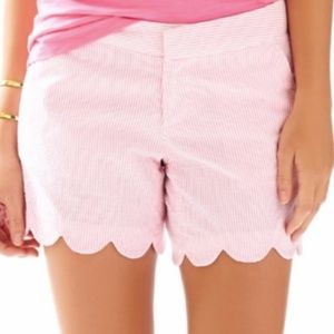 RARE Lilly Pulitzer Pink and White Striped Shorts